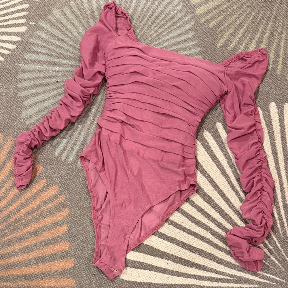 Princess Polly Ruched Long-Sleeve Bodysuit